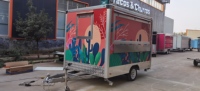 Chariot à hot-dogs pour usage extérieur, avec barre de remorquage, en tôle galvanisée certifiée CE, longue durée de vie, idéal pour les snacks et les barbecues