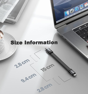 LUNG KAY สาย USB C แบบสั้นถึง Type-C 5 นิ้ว 240W PD 40Gbps USB 3.1 Type C FPC สายชาร์จเร็วสำหรับ<span class=keywords><strong>พา</strong></span><span class=keywords><strong>ว</strong></span><span class=keywords><strong>เวอร์</strong></span><span class=keywords><strong>แบงค์</strong></span>โทรศัพท์มือถือ - Product Image 3