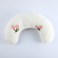 Coussin en forme de U pour chat, en polaire douce et peluche, pour chiens et chats, confort pour un sommeil profond, fournitures pour animaux de compagnie, jouet pour animaux