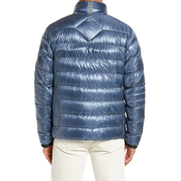 Veste matelassée pour homme, hiver, à capuche, respirante, style décontracté chic, fermeture éclair, 100% polyester, avec logo personnalisé