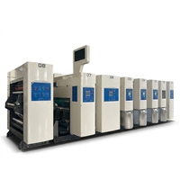 Machine de fabrication de boîtes en carton ondulé entièrement automatique avec imprimante, rainureuse, découpeuse, plieuse et encollatrice pour ligne d'emballage papier
