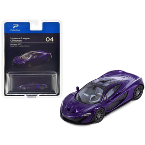 DCD McLaren โปสเตอร์ P1 Lantana โลหะสีม่วงพร้อมสีดำ1/64แบบ Diecast โมเดลรถสะสม