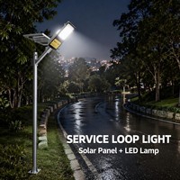 Lampe solaire de rue robuste 800W avec 5054 puces LED, support personnalisé pour usine, cour, parking, construction rurale, éclairage routier
