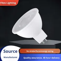 Projecteur moderne à LED MR16 Construction en aluminium revêtu de plastique Haute luminosité Économie d'énergie Dimmable IP20 Indice de faisceau 38 Angle de faisceau