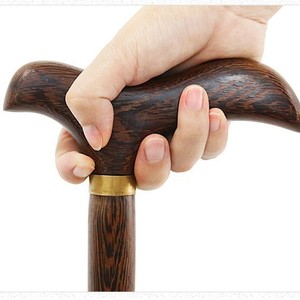Béquille anti-chute légère <span class=keywords><strong>en</strong></span> <span class=keywords><strong>bois</strong></span> massif Bâton de <span class=keywords><strong>marche</strong></span> à quatre pattes antidérapant à assistance électrique pour les personnes âgées - Product Image 6