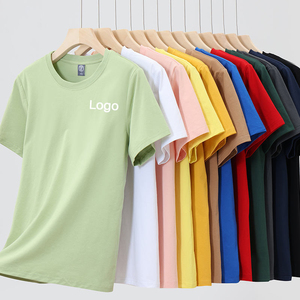 เสื้อยืดคอกลมแขนสั้นผ้าฝ้ายแท้ 100% สำหรับผู้ชาย พิมพ์โลโก้แบรนด์ตามสั่ง ทรงปกติ เหมาะสำหรับการสั่งซื้อจำนวนมากสำหรับองค์กร - Product Image 1