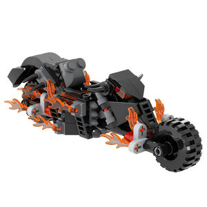 MOOXI Super Hero <span class=keywords><strong>Ghost</strong></span> <span class=keywords><strong>Rider</strong></span> Modèle de moto en plastique sans figurine d'action Jeux de blocs de construction Jouets éducatifs pour enfants - Product Image 1