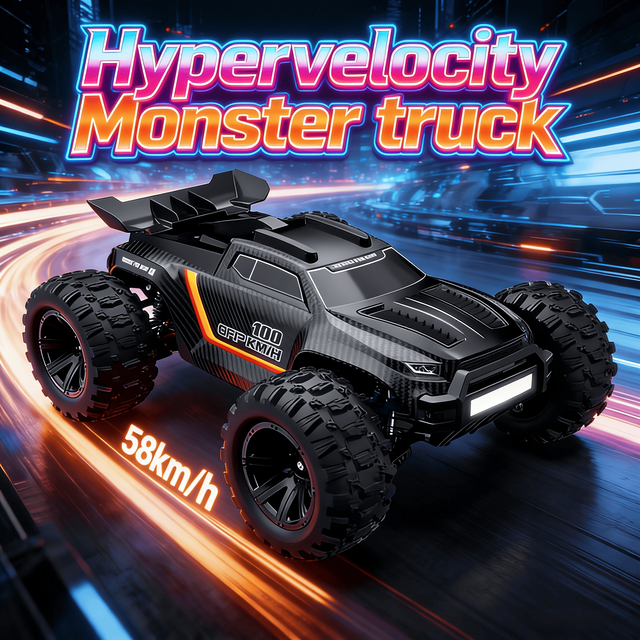 2026 New MJX 12212 1/12 Brushless RC Car Fast Monster Truck 4x4 Off-Road Crawler 58KM/H 2.4G Hyper Go Vehicle Charger