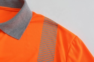 Nhanh chóng khô ẩm-Wicking thoáng khí eyebird người đàn ông polo Áo sơ mi <span class=keywords><strong>Hi</strong></span> <span class=keywords><strong>VIS</strong></span> dài tay áo t Áo sơ mi ANSI/isea 107-2020 và En ISO 20471-2013 - Product Image 5