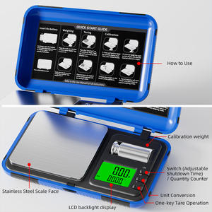 लोकप्रिय उच्च सटीक 50 ग्राम 0.001 ग्राम वजन संतुलन छोटा पोर्टेबल ग्राम मिनी डिजिटल ज्वेलरी पॉकेट स्केल - Product Image 3