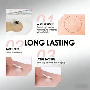 กาวติดขนตาปลอมแบบกำหนดเอง แบรนด์ส่วนตัว วีแกน ขนาด 5 มล. กันน้ำ ปราศจากน้ำยาง - Product Image 4