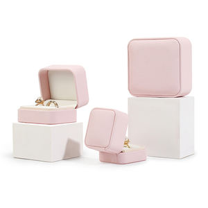 Fabrika özel logo yüzük mücevherat hediye schquality kutusu takı ambalaj kutusu kalite PU deri ile - Product Image 5