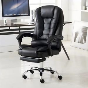 Silla de Oficina Ejecutiva BOSS de Respaldo Alto a Precio Económico, Silla de Trabajo Ergonómica Ajustable de Cuero PU con Ruedas - Product Image 3