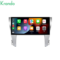 Système multimédia Android Krando pour tableau de bord de voiture, autoradio pour Toyota Camry 2015-2017, écran tactile, GPS, BT, CarPlay, navigation