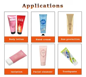 Mesin krim kosmetik, mesin pengisi Tube lembut Losion pasta gigi Gel segel otomatis