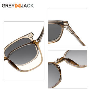 Lunettes de soleil magnétiques Greyjack, monture TR90, verres TAC, anti-lumière bleue, design unisexe à monture intégrale - Product Image 4