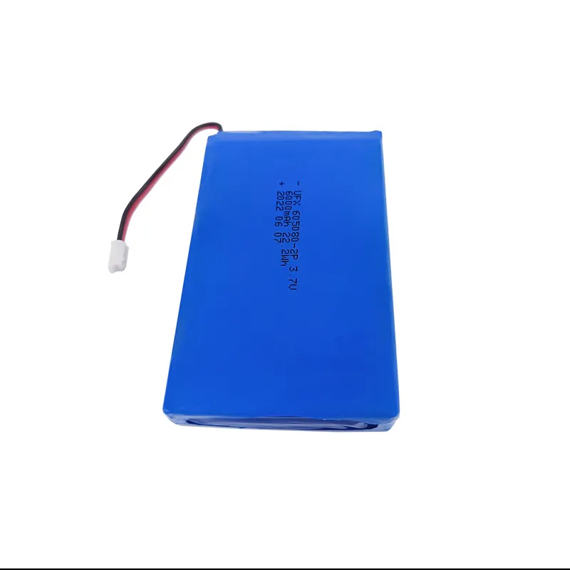 UFX-Batería de ion de litio de alta tensión, 605080-2P, 6000mAh, 3,7 V