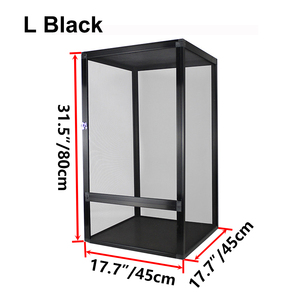 Recinto de Malla de Aleación de Aluminio para Reptiles, Jaula de Cría Ventilada y Desmontable para Reptiles, Terrario para Camaleones, Geckos y Lagartos - Product Image 4