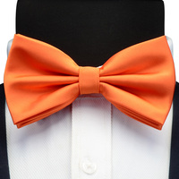 Solide vor gebundene Fliege für Männer Grün Orange Braun Double Fold Bowknot Wasserdichte Hochzeit Business Bowtie Zubehör