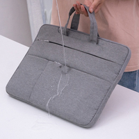 Sac d'affaires très vendu de 13 pouces, grande capacité, housse pour ordinateur portable imperméable avec matériau en polyester épaissi
