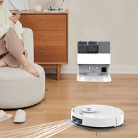 Smart Robot penyedot debu pel lantai, dengan Filter HEPA baterai Li-Ion, pembersih otomatis 5mako, penyedot debu 3l tangki air