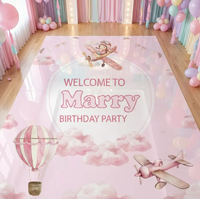 Autocollants muraux personnalisés pour anniversaire, autocollants de fenêtre en PVC, autocollants électrostatiques pour verre