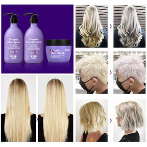 Champú y Acondicionador con mascarilla de <span class=keywords><strong>pelo</strong></span> púrpura, marca privada, nuevo diseño, hidratante, Amarillo, Morado, equilibrio, Rubio, plateado - Product Image 6