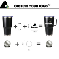 Vaso de Acero Inoxidable de 20oz/30oz con Tapa de PP Libre de BPA, Diseño Antiderrames, Recubrimiento Mate Resistente, Vaso para Venta al por Menor