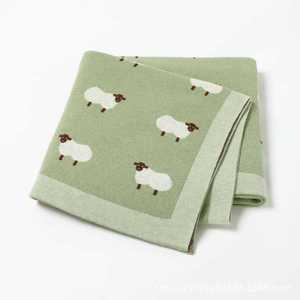 Venta al por mayor de fábrica/OEM: Edredón antiviento de algodón 100% tejido con diseño de oveja de dibujos animados para bebé, otoño/invierno - Product Image 5