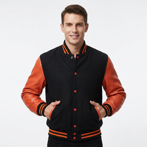 New Wholesale Fashionable Custom logo Embroidery Varisty Jacket for <b>Men</b> and High Quality Jacket - Product Image 1