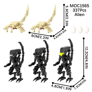 MOC briques MOC1565 337 pièces Alien personnage Mini bricolage blocs de construction ensembles éducatifs enfants jouets - Product Image 3