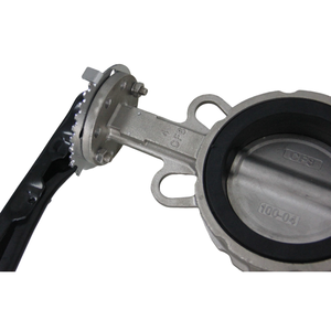 Radiant วาล์วผีเสื้อแบบเวเฟอร์สแตนเลสแบบก้านจับล็อคได้ - Product Image 6