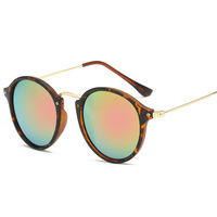 Lunettes de soleil polarisées unisexes classiques vintage avec logo personnalisé, design tendance, monture ronde en métal, protection UV400, pour l'été et la plage
