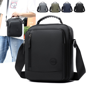 New Men's Multifunctional Crossbody <b>Bag</b> Lightweight Zipper Closure Embossed Logo All Seasons Daily Use - Product Image 6