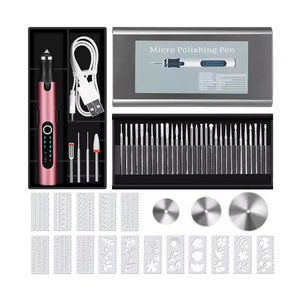 New USB không dây ROTARY Tool Kit chế biến gỗ khắc bút DIY đối với trang sức kim loại Glass mini khoan không dây - Product Image 1