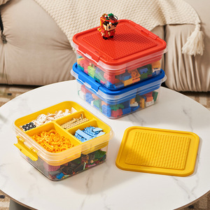 Caja de Almacenamiento de <span class=keywords><strong>Lego</strong></span> con Compartimentos para Piezas Pequeñas, Caja de Almacenamiento de Juguetes para Niños y Caja de Empaque para Piezas de Ensamblaje, a Prueba de Polvo y Transparente - Product Image 1