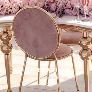 Silla en forma de almejas al por mayor, sillas doradas de acero inoxidable para eventos reales y fiestas, sillas de salón de bodas para eventos de lujo - Product Image 6