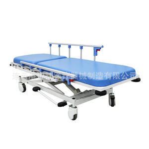 Chariot médical de transport à hauteur réglable avec vérin hydraulique et 4 roulettes, mobilier hospitalier pour urgences et gastroscopie - Product Image 3