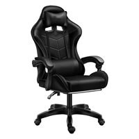 Fauteuil de bureau ergonomique en cuir à dossier haut, pivotant et inclinable, avec accoudoirs réglables, idéal pour le gaming et le travail sur PC – Vente en gros