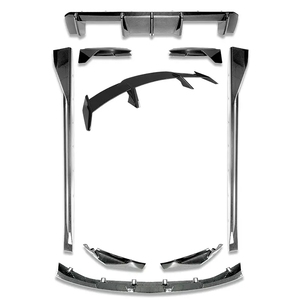 Piezas de Automóvil Estilo MP, Productos Exteriores de Fibra de Carbono Seca con Difusor de Labio Delantero, Faldones Laterales y Alerón para BMW G80 M3 G82 M4 Facelift - Product Image 1