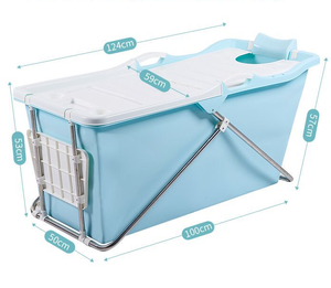 <span class=keywords><strong>Baignoire</strong></span> <span class=keywords><strong>pliable</strong></span> autoportante en plastique pour adultes - Durable et écologique, <span class=keywords><strong>baignoire</strong></span> spa pour thérapie par le froid/le chaud - Product Image 2