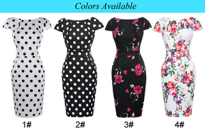 Groothandel Korte Mouw Mini Jurk Dames Zomer Volledig Geprint Sexy Bloemig Elegant <span class=keywords><strong>Vintage</strong></span> Ademend Ecologisch Natuurlijke Taille Slip - Product Image 5