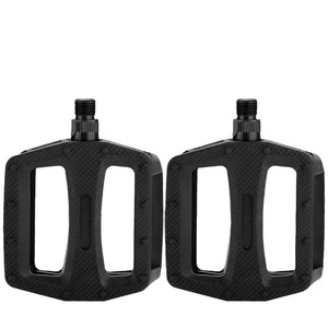 Mountain Bike Ball Bearing Pedals Black <b>Plastic</b> With Reflective <b>Strip</b> For Unisex Adults - Product Image 5