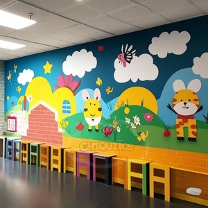 Décor mural moderne 3D Chiquitos, plastique, petites merveilles murales joyeuses, galerie magique, apprentissage ludique <span class=keywords><strong>pour</strong></span> <span class=keywords><strong>la</strong></span> <span class=keywords><strong>maternelle</strong></span> et l'école - Product Image 3