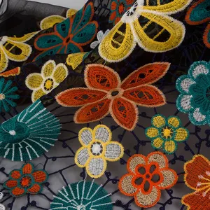 Tissus de dentelle en voile suisse de coton pour femmes, broderie de fleurs, nigérian, africain, français, tissus de dentelle