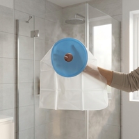 Protège-Pieds Réutilisable en Silicone Bleu Imperméable de Qualité Médicale pour Adultes – Idéal pour la Douche, le Bain et les Soins des Plaies (Vente en Gros)