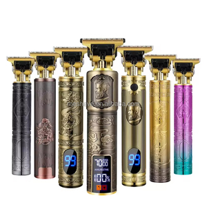 Nueva Máquina Recortadora de Pelo Eléctrica Recargable 0mm para Hombre Barbería con Pantalla LCD Dorada Afeitadora y Cortadora Inalámbrica - Product Image 4