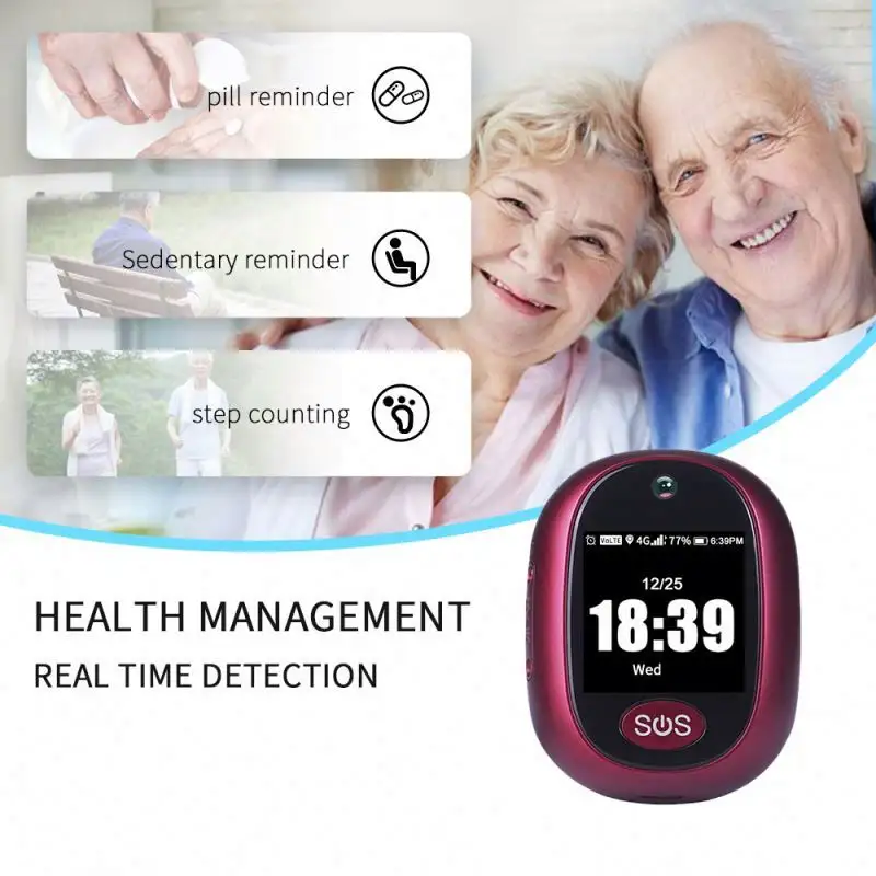 Rastreador de emergencia con Gps para ancianos, dispositivo de seguimiento oculto para personas mayores