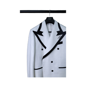 <span class=keywords><strong>Costume</strong></span> de Mariage <span class=keywords><strong>Homme</strong></span> <span class=keywords><strong>Blanc</strong></span> <span class=keywords><strong>et</strong></span> <span class=keywords><strong>Rouge</strong></span> Patchwork Respirant, Revers Pointus, Double Boutonnage, Fermeture Éclair, Coupe Ajustée, Taille XL - Product Image 2