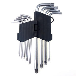 Produttore cinese 9-pezzi di Plastica Clip Lungo Braccio CR-V Matt Matte T10-T50 <span class=keywords><strong>Stella</strong></span> Strumento <span class=keywords><strong>Chiave</strong></span> Set Torx <span class=keywords><strong>Chiave</strong></span> Con foro - Product Image 2